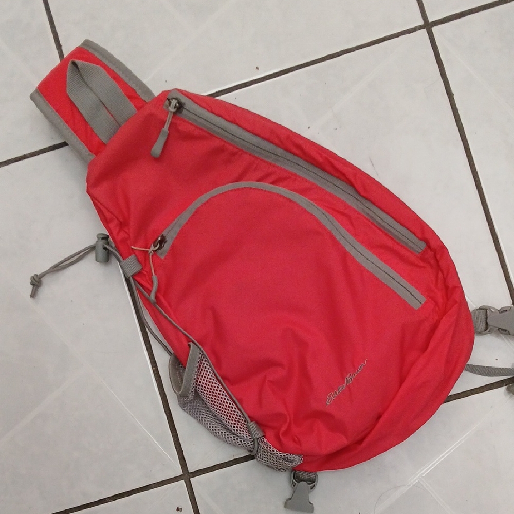 🩷3 FOR $15🩷Vintage Eddie Bauer Bright Coral/Gray Sling